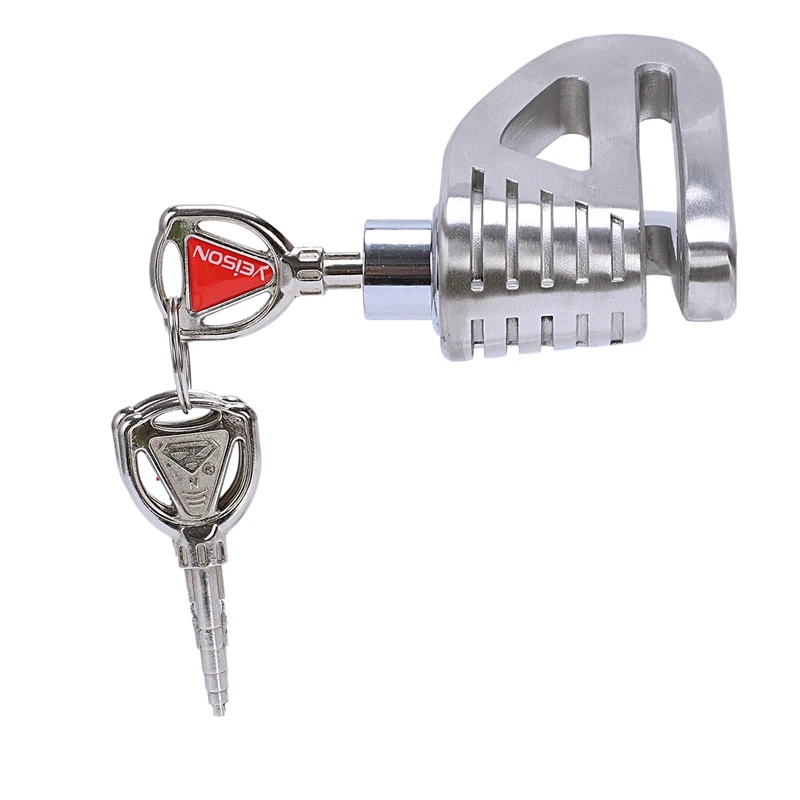 Veison Motorcycle Lock Disc Brake Lock Electric Car Lock Blcycle Lock 304 Stainless Steel Waterproof Disc Lock With 3 Keys
