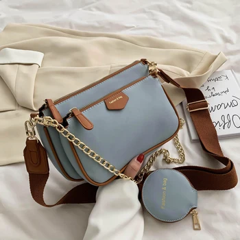 3 Pcs Chain PU Leather Crossbody Bags for Women 2020 Trending Shoulder Handbags Women's Simple Style Hand Bag Branded Trend
3 Pcs Chain PU Leather Crossbody Bags for Women 2020 Trending Shoulder Handbags Women's Simple Style Hand Bag Branded Trend