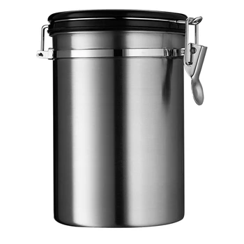 Stainless Steel Storage Coffee Canister with Airtight Lid, CO2 Vent Valve, Measuring Scoop and Date Tracker Wheel,36Oz.
Stainless Steel Storage Coffee Canister with Airtight Lid, CO2 Vent Valve, Measuring Scoop and Date Tracker Wheel,36Oz.