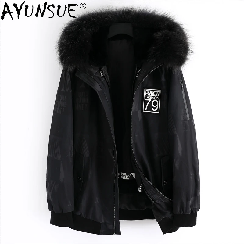 AYUNSUE Warm Thick Rabbit Fur Liner Parka Male Winter 2021 Hooded Real Fox Fur Collar Jacket Men's Fur Coat Abrigo Hombre Gxy894
AYUNSUE Warm Thick Rabbit Fur Liner Parka Male Winter 2021 Hooded Real Fox Fur Collar Jacket Men's Fur Coat Abrigo Hombre Gxy894