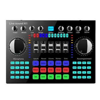Live Sound Card Mixer Board Noise Reduction Bluetooth 5.0 HIFI Voice Changer Karaoke Singing Multiple Effects Streaming Audio
Live Sound Card Mixer Board Noise Reduction Bluetooth 5.0 HIFI Voice Changer Karaoke Singing Multiple Effects Streaming Audio