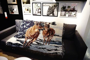 Double Deer Snow Throw Blanket Knitted Chair Sofa Cover Couch Carpet Cotton Travel Cover Bedding Tapestry Beach Blanket
Double Deer Snow Throw Blanket Knitted Chair Sofa Cover Couch Carpet Cotton Travel Cover Bedding Tapestry Beach Blanket