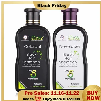 2Pieces 200ml Economic Set Black Hair Shampoo Only 5 Minutes Hair Color Hair Dye Shampoo Set
2Pieces 200ml Economic Set Black Hair Shampoo Only 5 Minutes Hair Color Hair Dye Shampoo Set