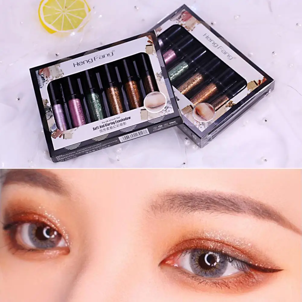 6 Colors/Set Eyeshadow Set Metal Liquid Eyeshadow Waterproof Diamond Glitter Eye shadow Makeup Tool Soft Charm Colorful Diamon
6 Colors/Set Eyeshadow Set Metal Liquid Eyeshadow Waterproof Diamond Glitter Eye shadow Makeup Tool Soft Charm Colorful Diamon