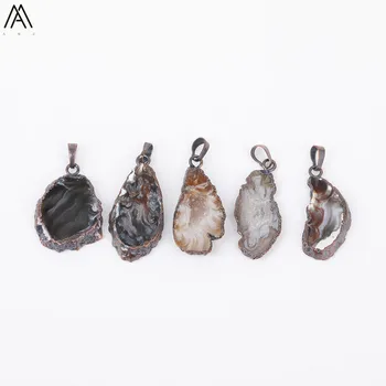 Irregular Slab Slice Natural Drusy Geode Agates Stone Bronze Pendant Necklace Craft Jewelry Findings FZ-61AMI
Irregular Slab Slice Natural Drusy Geode Agates Stone Bronze Pendant Necklace Craft Jewelry Findings FZ-61AMI