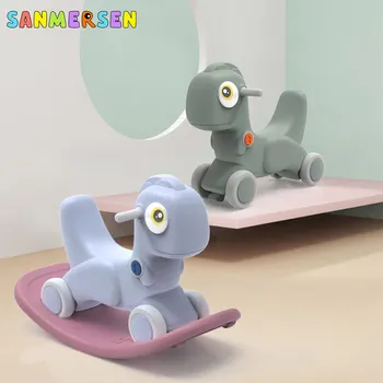 Baby Multifunctional Rocking Chair Baby Walker Music Rocking Horse Cute Dinosaur Indoor Outdoor Ride On Toys for Boys Girls 
Baby Multifunctional Rocking Chair Baby Walker Music Rocking Horse Cute Dinosaur Indoor Outdoor Ride On Toys for Boys Girls