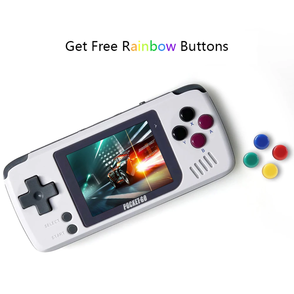 Игровая консоль PocketGo игровая Ретро ручной 2 4 дюймовый экран портативный детская