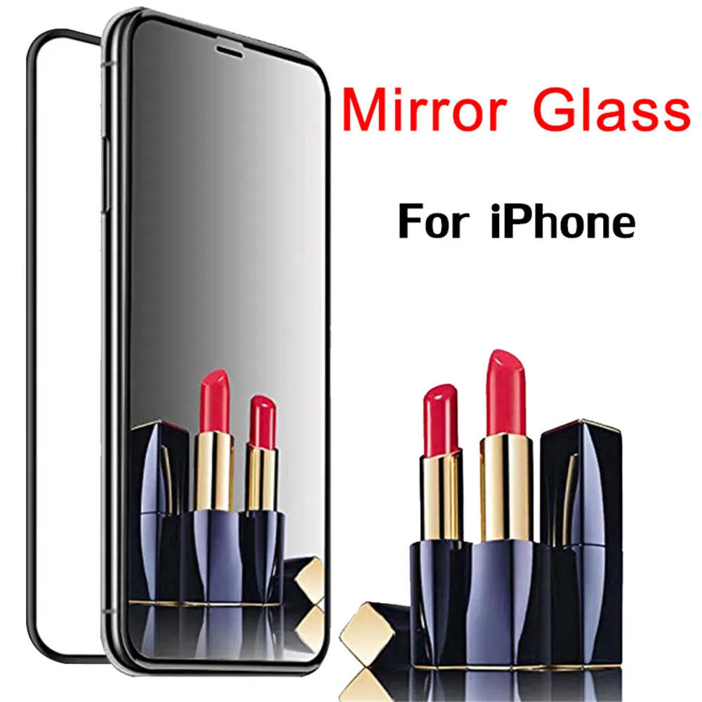 

Mirror Glass For Apple Iphone XS XR X S Max 8Plus 7Plus 6Plus 8 7 6S 6 Screen Protector Ip Iph Xsmax Plus Sx Sr 10s Tempered 9H