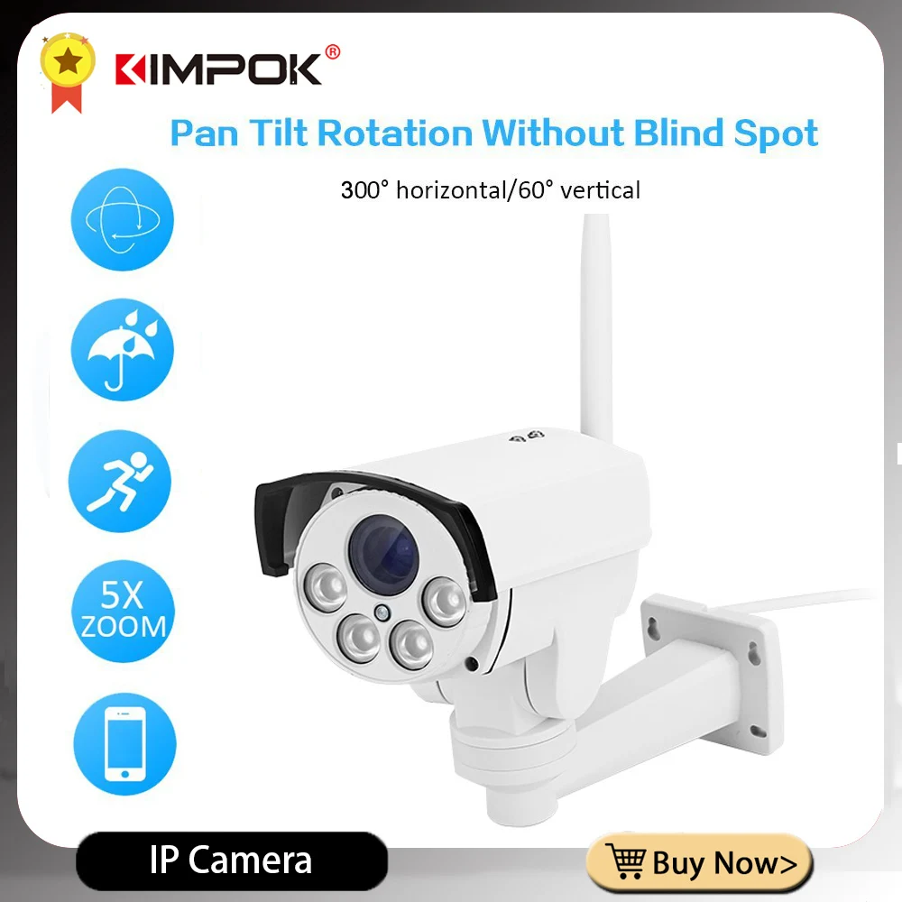 KIMPOK P2P Mobile Control 5MP 10X Auto Zoom Wifi IP Bullet Cameras 128G SD Card Storage IR Vision Indoor Outdoor CCTV Came
KIMPOK P2P Mobile Control 5MP 10X Auto Zoom Wifi IP Bullet Cameras 128G SD Card Storage IR Vision Indoor Outdoor CCTV Came