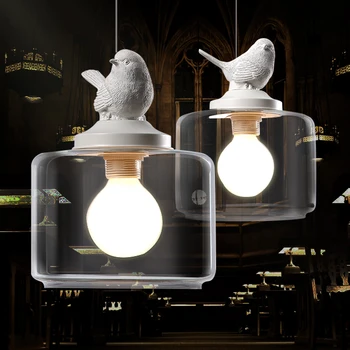 Modern simplicity retro art Glass Pendant Lights Creative personality bird lamp Cafe restaurant den bar Lighting WF1019 
Modern simplicity retro art Glass Pendant Lights Creative personality bird lamp Cafe restaurant den bar Lighting WF1019