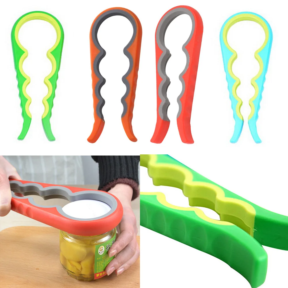 1Pcs 4 in 1 Can Opener Manual Jar Opener Non-slip Twist Cap Bottle Launcher Lid Screw Jam Bottle Opener wringer Kitchen Gadget
1Pcs 4 in 1 Can Opener Manual Jar Opener Non-slip Twist Cap Bottle Launcher Lid Screw Jam Bottle Opener wringer Kitchen Gadget