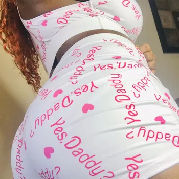 2020 Skinny Woman Soft Letter Yes DADDY Print Short Tank Tops + Ladies Female Sexy Shorts Women Casual 2 PCS Sets 11colors
2020 Skinny Woman Soft Letter Yes DADDY Print Short Tank Tops + Ladies Female Sexy Shorts Women Casual 2 PCS Sets 11colors