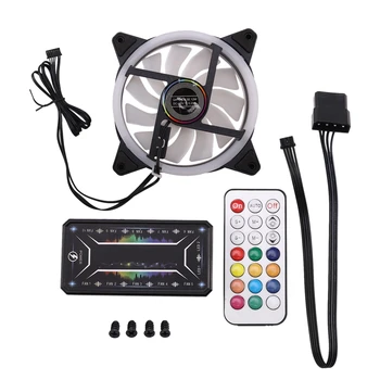 Computer PC Case Fan RGB Adjust LED Fan Quiet Remote Computer Cooler Cooling RGB Case Fans (1PCS+Controller)
Computer PC Case Fan RGB Adjust LED Fan Quiet Remote Computer Cooler Cooling RGB Case Fans (1PCS+Controller)