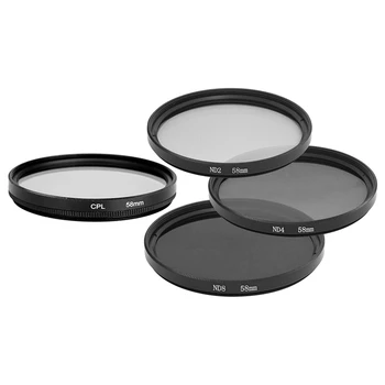 58mm CPL Circular Polarizer Polarizing Glass Filter with 3Pcs 58mm Density Neutral ND2 ND4 ND8 ND 2 4 8 Filter Set
58mm CPL Circular Polarizer Polarizing Glass Filter with 3Pcs 58mm Density Neutral ND2 ND4 ND8 ND 2 4 8 Filter Set