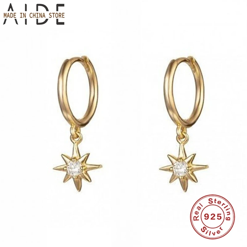 Aide Hoop Earrings For Women Minimalist Octagonal Star Earring 2020 Jewelry INS Star Zircon Little Sun Charm Earings Brincos
Aide Hoop Earrings For Women Minimalist Octagonal Star Earring 2020 Jewelry INS Star Zircon Little Sun Charm Earings Brincos