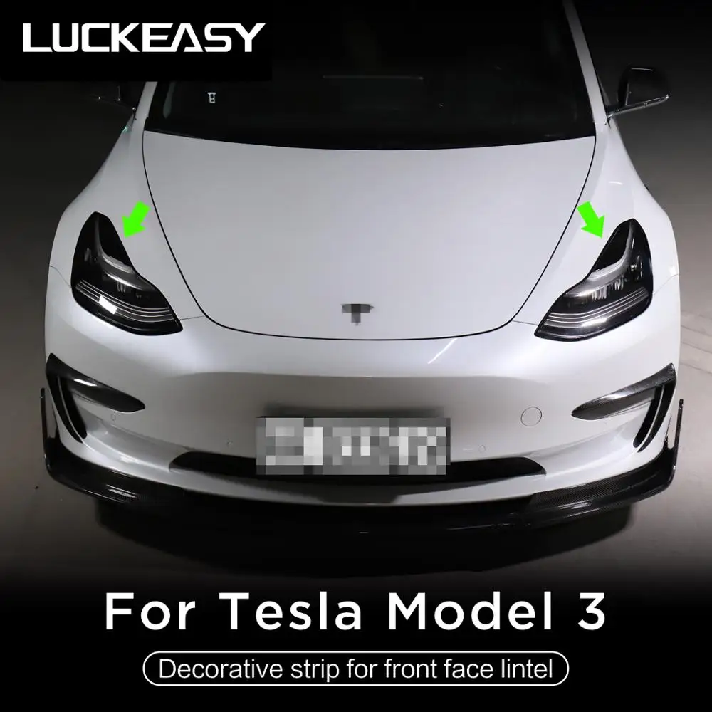 Передсветильник РА для автомобиля Tesla Model 3 передняя фара Накладка бровей