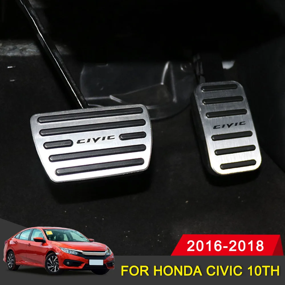 Car Styling Brake Pedal Cover Set Non-slip Pedal Plate Pads Cover for Honda Civic 10th 2016 2017 2018 Auto Accessories Aluminum
Car Styling Brake Pedal Cover Set Non-slip Pedal Plate Pads Cover for Honda Civic 10th 2016 2017 2018 Auto Accessories Aluminum