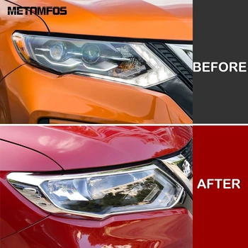 For Nissan X-trail X trail Rogue 2017 2018 2019 Chrome Head Light Lamp Cover Trim Headlight Hood Exterior Car Accessories 
For Nissan X-trail X trail Rogue 2017 2018 2019 Chrome Head Light Lamp Cover Trim Headlight Hood Exterior Car Accessories