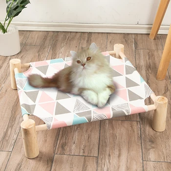 Detachable Cat Bed Elevated Kitten Puppy House Cats Wood Lounger Cushion Lazy Canvas Mat Pet Sleeping Hammock Beds Pets Supplies
Detachable Cat Bed Elevated Kitten Puppy House Cats Wood Lounger Cushion Lazy Canvas Mat Pet Sleeping Hammock Beds Pets Supplies