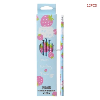 12pcs/box Cartoon Fruit HB Wood Pencil Pen Stationery For Writing Drawing Office School Supplies
12pcs/box Cartoon Fruit HB Wood Pencil Pen Stationery For Writing Drawing Office School Supplies