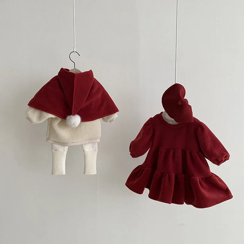 Newborn Baby Girls girls Clothes Set Cartoon Long Sleeve T-shirt Lamb & Wool Plus Velvet Pants And Cape Infant Clothing Outfits
Newborn Baby Girls girls Clothes Set Cartoon Long Sleeve T-shirt Lamb & Wool Plus Velvet Pants And Cape Infant Clothing Outfits