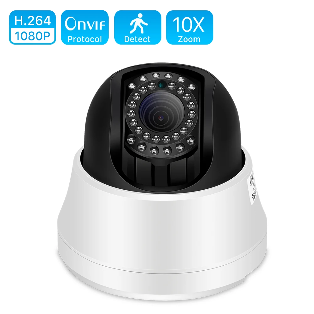 1080P 2MP 5MP PTZ IP Camera Onvif 10X ZOOM Vandal-proof Mini Speed Dome Camera 2MP H.265 IR 50M P2P CCTV Security Camera XMEye
1080P 2MP 5MP PTZ IP Camera Onvif 10X ZOOM Vandal-proof Mini Speed Dome Camera 2MP H.265 IR 50M P2P CCTV Security Camera XMEye