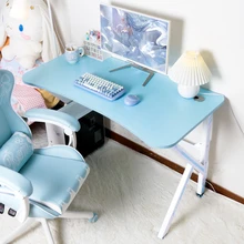 Pink and white computer desk home desktop game table live broadcast can rotate and adjust modern minimalist desk
Pink and white computer desk home desktop game table live broadcast can rotate and adjust modern minimalist desk