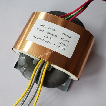 250V 0.2A 6.3V 4A R Core Transformer 75VA R65 custom transformer 230V input copper shield Power supply
250V 0.2A 6.3V 4A R Core Transformer 75VA R65 custom transformer 230V input copper shield Power supply