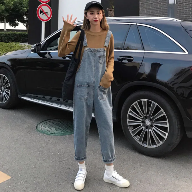 Autumn Vintage Rompers Womens Jumpsuit Loose Casual Denim Bib Pants Overalls for Women Jumpsuit High Waist Cotton Jeans Playsuit
Autumn Vintage Rompers Womens Jumpsuit Loose Casual Denim Bib Pants Overalls for Women Jumpsuit High Waist Cotton Jeans Playsuit