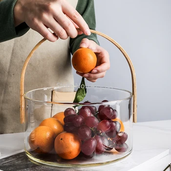 Creative Nordic Glass Light Luxury Fruit Snack Tray Modern Living Room Coffee Table Portable Juice Wine Barrel Dried FruitBasket
Creative Nordic Glass Light Luxury Fruit Snack Tray Modern Living Room Coffee Table Portable Juice Wine Barrel Dried FruitBasket