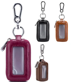 Leather Home Car Key Case Double Pocket Zipper Mini Wallet Men and Women Keychain Transparent Pocket
Leather Home Car Key Case Double Pocket Zipper Mini Wallet Men and Women Keychain Transparent Pocket