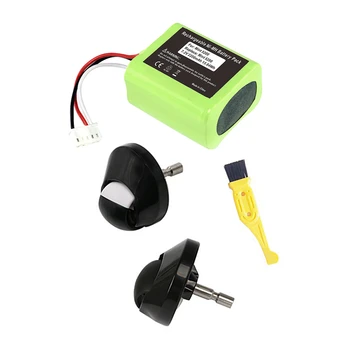 2 Set Vacuum Cleaner Accessories for Irobot: 1 Set 7.2V 2200Mah Replacement Battery & 1 Set Front Wheel Caster + Cleaning Brush
2 Set Vacuum Cleaner Accessories for Irobot: 1 Set 7.2V 2200Mah Replacement Battery & 1 Set Front Wheel Caster + Cleaning Brush