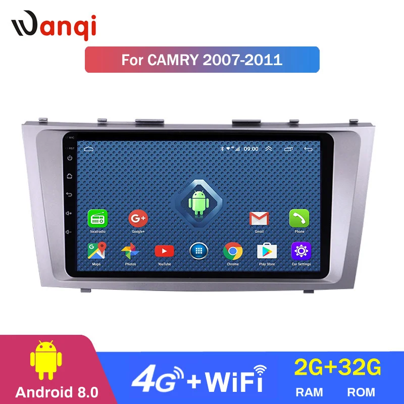 wanqi 4G Lte All Netcom 2G RAM 32G ROM auto radio dvd player Android 8.0 car stereo for Toyota Camry 2007-2011 car navigation
wanqi 4G Lte All Netcom 2G RAM 32G ROM auto radio dvd player Android 8.0 car stereo for Toyota Camry 2007-2011 car navigation