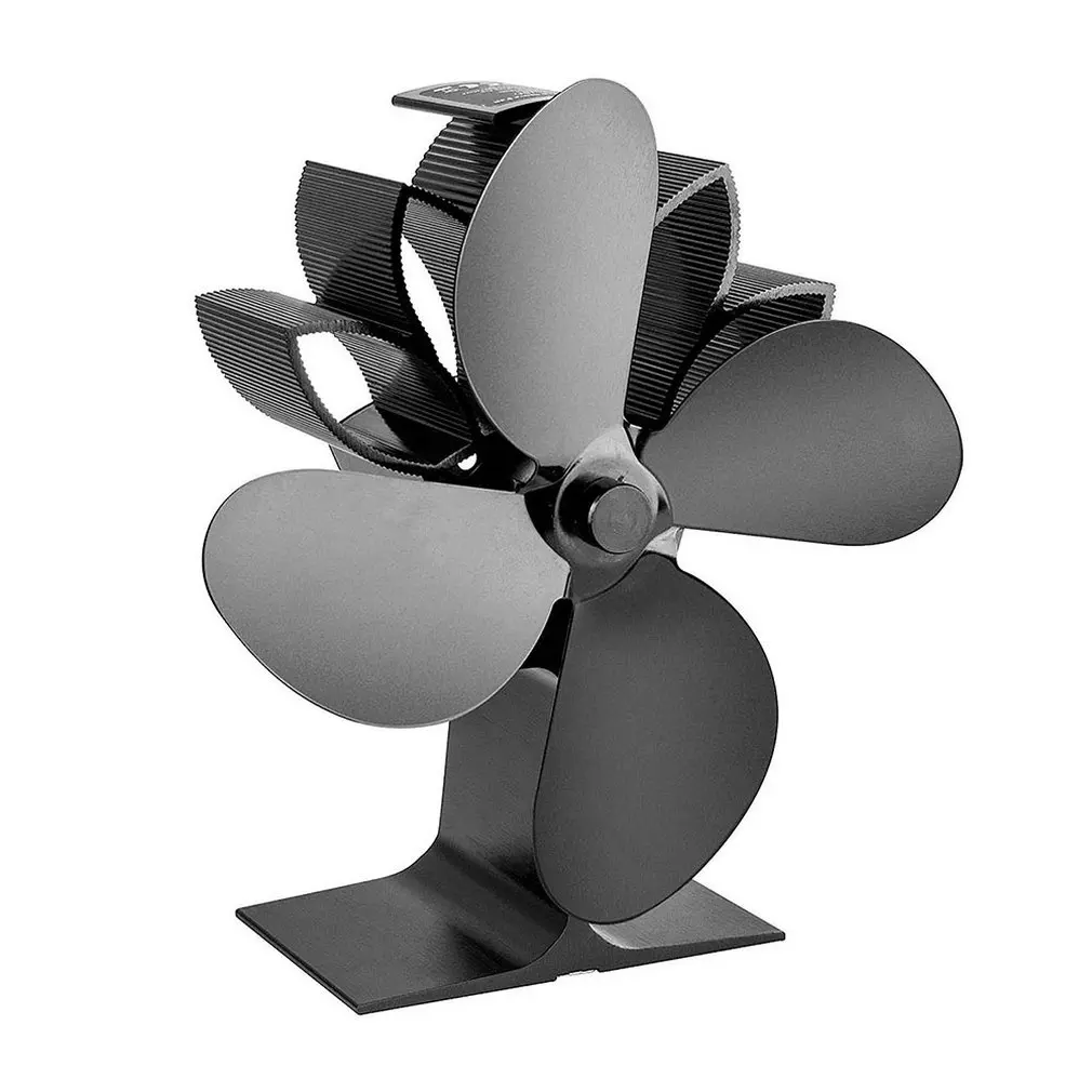 Heat Powered Stove Fan Aluminum Alloy 4 Blades Fireplace Fan Quiet Mute Black Home Wood Burning Fan 1 Piece
Heat Powered Stove Fan Aluminum Alloy 4 Blades Fireplace Fan Quiet Mute Black Home Wood Burning Fan 1 Piece