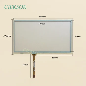 XWT827 6.2 inch Touch Digitizer 4 Wire Resistance Handwritten Screen for GPS Navigator 144x87.5mm 144*88mm
XWT827 6.2 inch Touch Digitizer 4 Wire Resistance Handwritten Screen for GPS Navigator 144x87.5mm 144*88mm