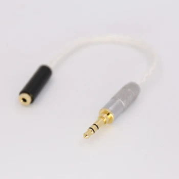 3.5mm 3 Pole Headphone to 2.5mm TRRS Balanced Female Aux Cable TRRS Audio Jack 7N Silver Plated Cable
3.5mm 3 Pole Headphone to 2.5mm TRRS Balanced Female Aux Cable TRRS Audio Jack 7N Silver Plated Cable
