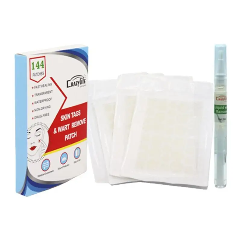 144pcs Wart Removal Stickers With 1pcs Wart Removal Pen Set Skin Tag Remover Patch Face Acne Hydrocolloid Master
144pcs Wart Removal Stickers With 1pcs Wart Removal Pen Set Skin Tag Remover Patch Face Acne Hydrocolloid Master