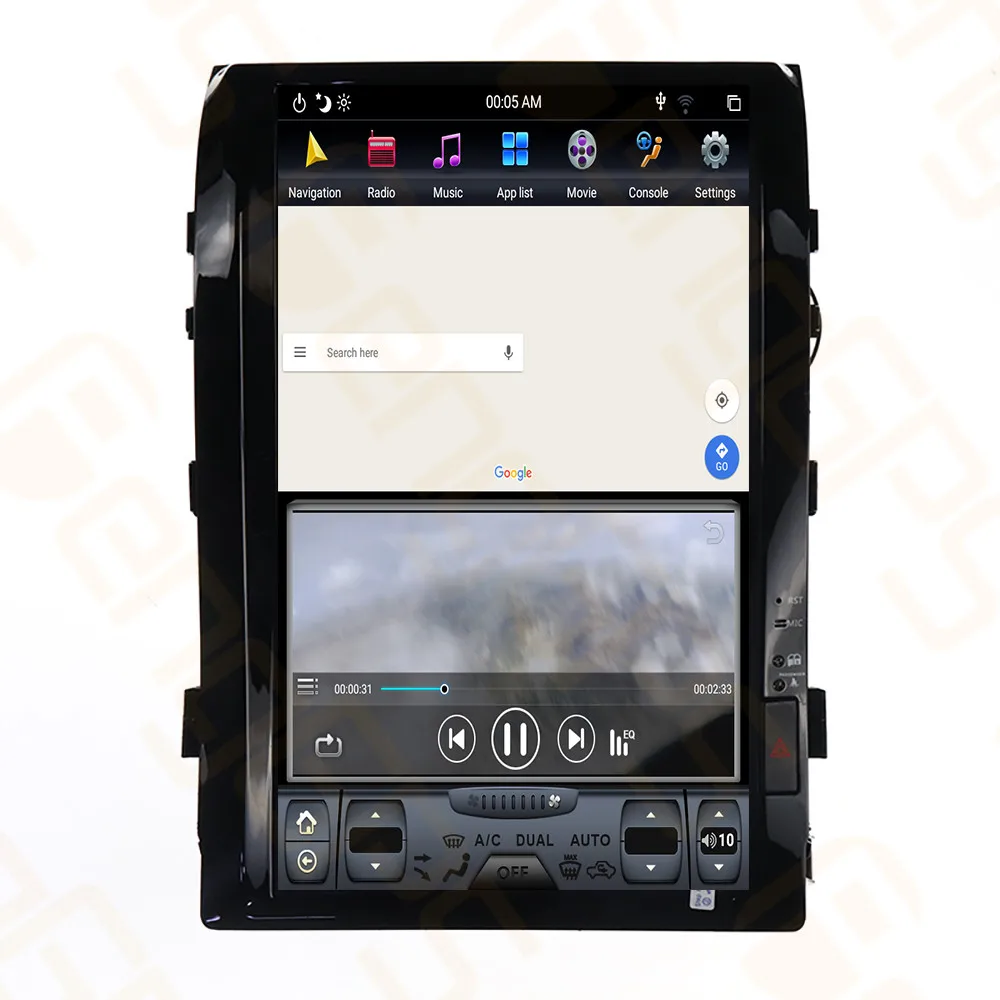 Excellent 16" Tesla Style Car Radio Android8.1 for TOYOTA LAND CRUISER LC200 2008-2015 GPS Navigation Recorder Headunit Multimedia Player 4