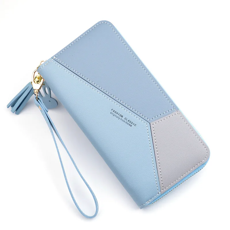 Korean-style Contrasting Color Panel Zip Tassled Large-Volume Wallet Mobile Phone Women's Long Wallet
Korean-style Contrasting Color Panel Zip Tassled Large-Volume Wallet Mobile Phone Women's Long Wallet