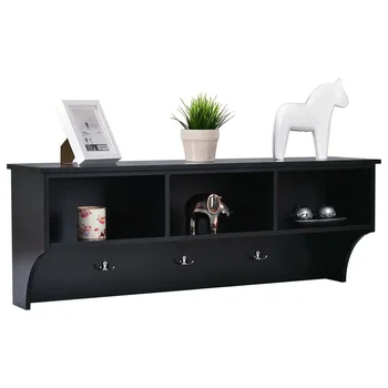 48" Entryway Cubbie Wall Mounted Storage Shelf with Hooks Sleek Modern Color with Space-saving Design Bedroom Shelf HW54865
48" Entryway Cubbie Wall Mounted Storage Shelf with Hooks Sleek Modern Color with Space-saving Design Bedroom Shelf HW54865