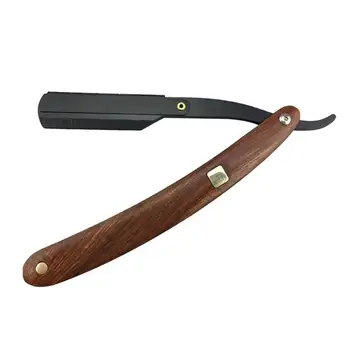 Wooden Handle Chic Straight Barber Edge Steel Razors Shaving Knife Folding Men Edge Metal Hair Shaper Barber Razor without Blade
Wooden Handle Chic Straight Barber Edge Steel Razors Shaving Knife Folding Men Edge Metal Hair Shaper Barber Razor without Blade