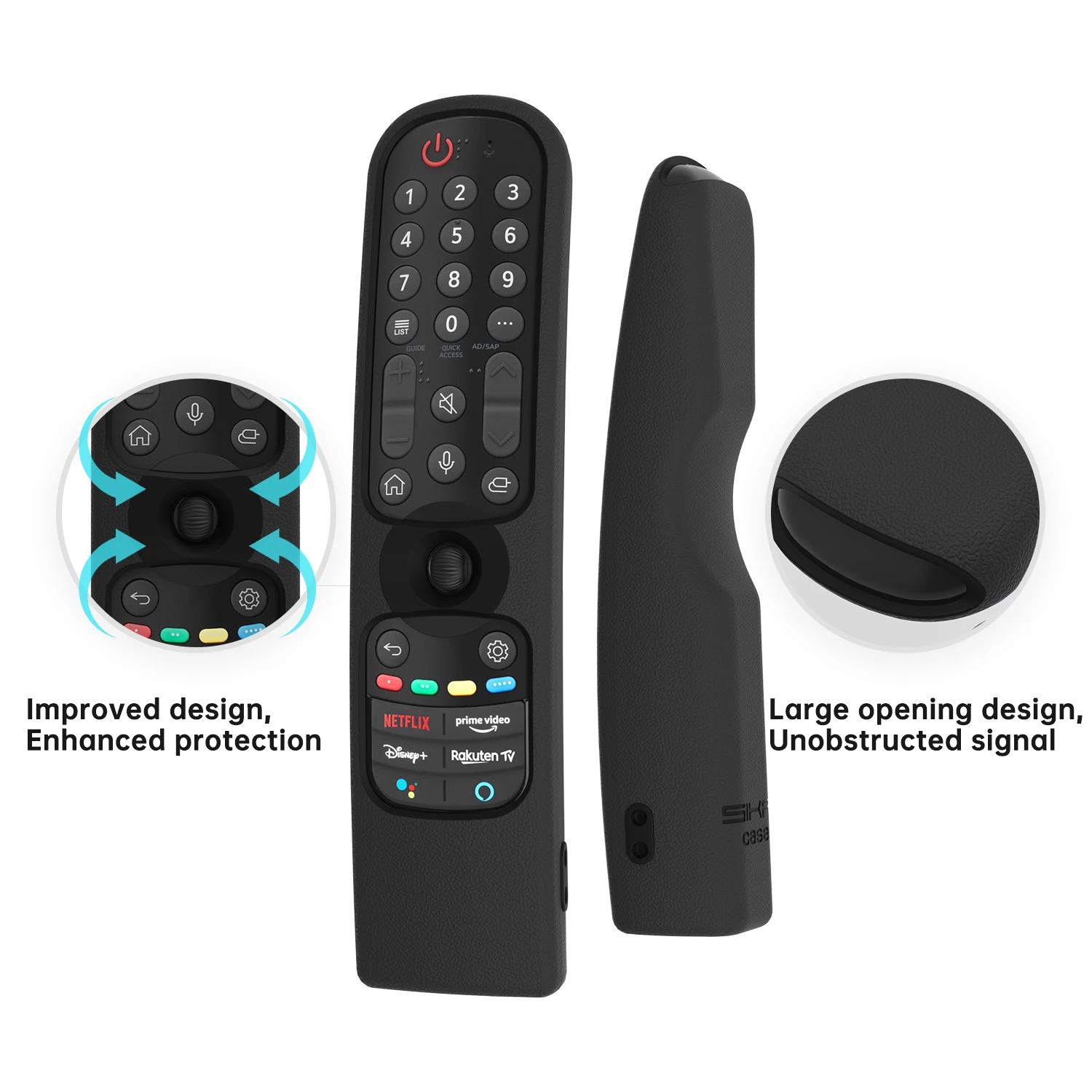 Generic 2 Pcs SIKAI Silicone Protective Remote Control Covers For LG