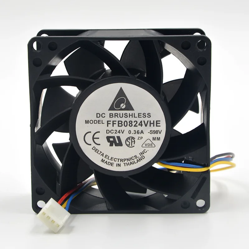 Для Delta FFB0824VHE 8038 24V 0.36A инверторный вентилятор теплоотвода 4 линии PWM контроль