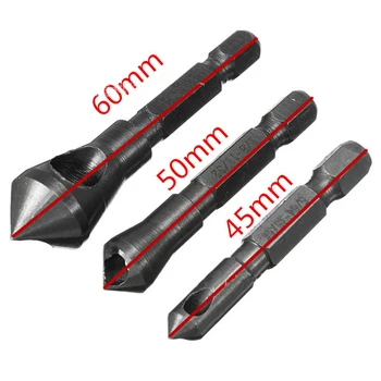 3pcs/set 90 Degree Hex Handle Oblique Hole Chamfering Cutter Internal Chip Removal Chamfer Woodworking Deburring Drill Bit
3pcs/set 90 Degree Hex Handle Oblique Hole Chamfering Cutter Internal Chip Removal Chamfer Woodworking Deburring Drill Bit