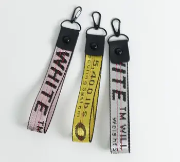 Women Off White Keychains Ribbon Key Chain Porte Clef Phone Case Key Rings Key Holder Trendy Jewelry Accessories Letter Webbing
Women Off White Keychains Ribbon Key Chain Porte Clef Phone Case Key Rings Key Holder Trendy Jewelry Accessories Letter Webbing
