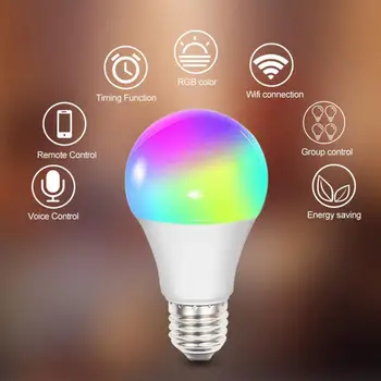 Smart WiFi Bulb Light Control Colorful Color LED Bulb APP Control RGBW Bulb Dimmable Multicolor
Smart WiFi Bulb Light Control Colorful Color LED Bulb APP Control RGBW Bulb Dimmable Multicolor