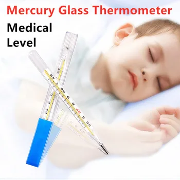 Clinical Medical Mercury Thermometer Glass Thermometer Temperature Measurement for Adult Baby Old People Children Thermometer 
Clinical Medical Mercury Thermometer Glass Thermometer Temperature Measurement for Adult Baby Old People Children Thermometer