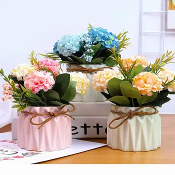 Bonsai Outdoor Plant Bouquet Artificial Silk Blooming Flower Rose Wedding Flowers Decoration With Ceramics Vase Medium Courtyard
Bonsai Outdoor Plant Bouquet Artificial Silk Blooming Flower Rose Wedding Flowers Decoration With Ceramics Vase Medium Courtyard