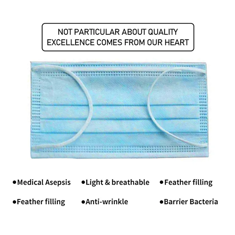 50pcs Anti Dust Face Mask Disposable Protective Mouth Masks Surgical Mask Earloops 3 Layers Face Masks Anti Virus Mask
50pcs Anti Dust Face Mask Disposable Protective Mouth Masks Surgical Mask Earloops 3 Layers Face Masks Anti Virus Mask