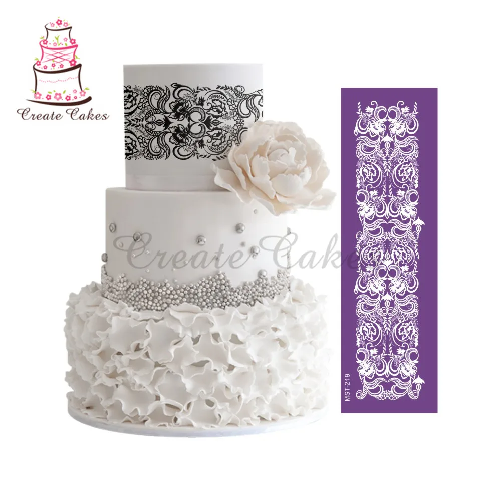 Flowers Pattern Cake Stencil Mesh Stencils For Wedding Cake Border Stencils Fondant Mould Cake Decorating Tool Cake Mold
Flowers Pattern Cake Stencil Mesh Stencils For Wedding Cake Border Stencils Fondant Mould Cake Decorating Tool Cake Mold